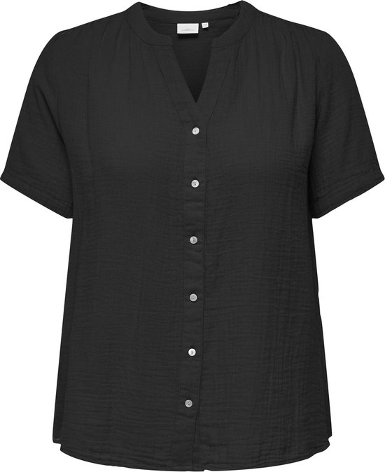ONLY CARMAKOMA CARTHYRA LIFE S/ S BUTTON TOP WVN Top Femme - Taille 52