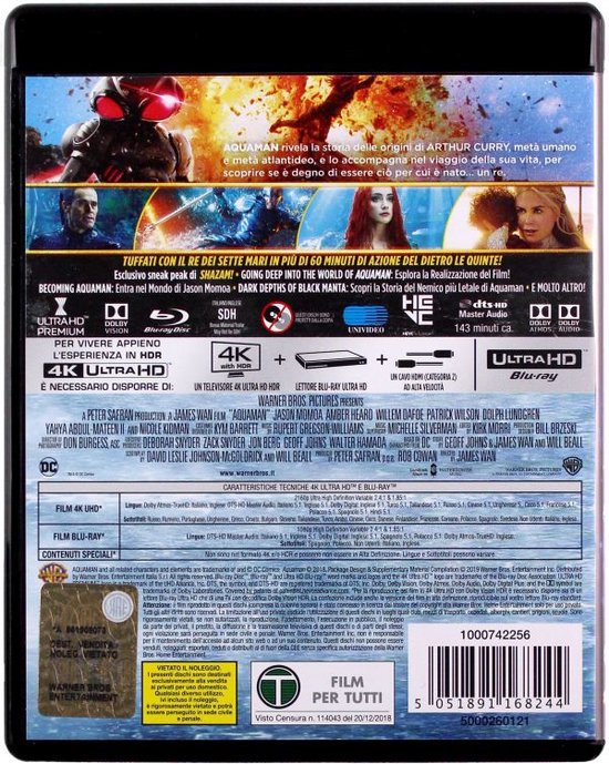 Aquaman [Blu-Ray 4K]+[Blu-Ray]
