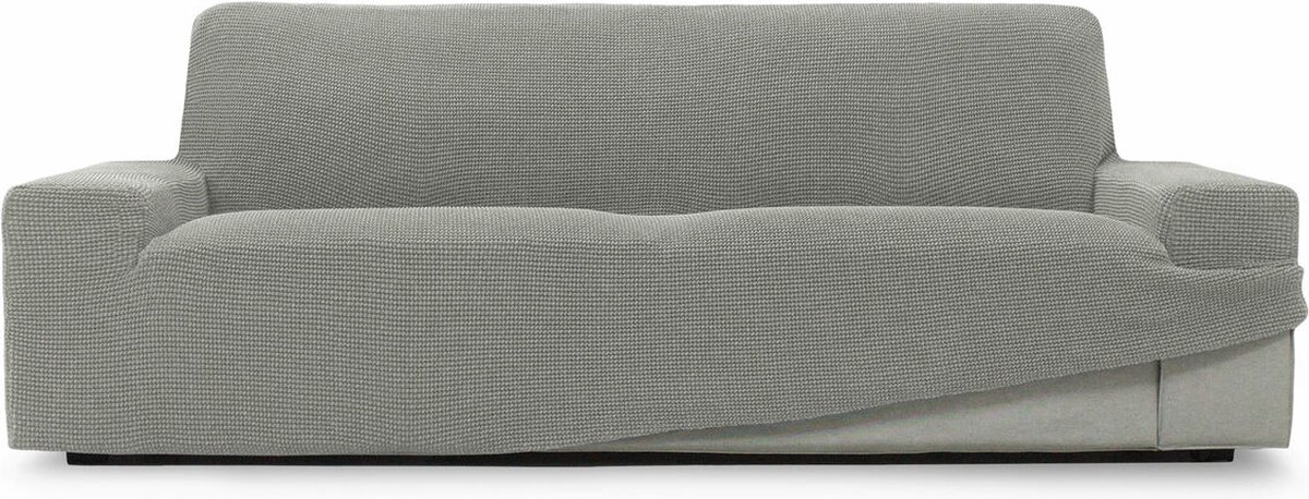 Bankhoes Lichtgrijs Niagara Sofaskins | Bankhoes 3 Zitsbanken 180 - 230 cm | Stretch Zetelhoes | Bank beschermer | Bankbeschermer voor Honden en Katten