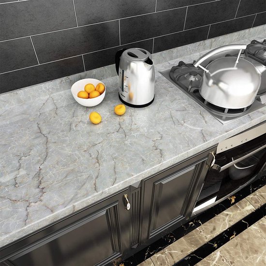 FunStick Zelfklevende Marmer Plakfolie Meubel Decoratiefolie 60CM