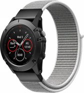 Strap-it Nylon 26mm Quickfit smartwatch bandje - geschikt voor Garmin Fenix 5x (Plus) / 6x (Pro) / 7x (Pro - Sapphire - Solar) / Fenix 3 (HR) - zeeschelp