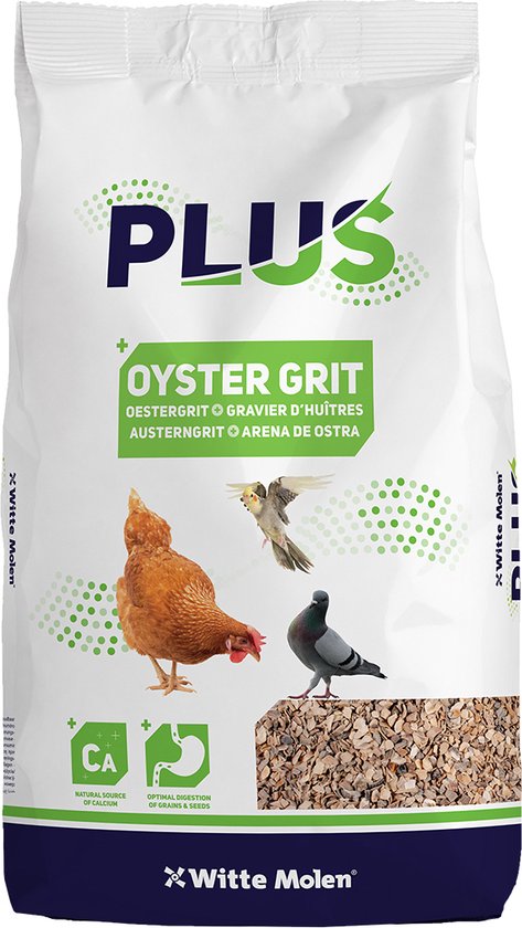 Witte Molen - Binnenvogelvoer - Vogel - Plus Oestergrit 4kg - 1st