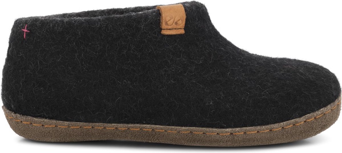 Wool by Green Comfort Mera Black 001 Unisex Sloffen - Zwart - 41