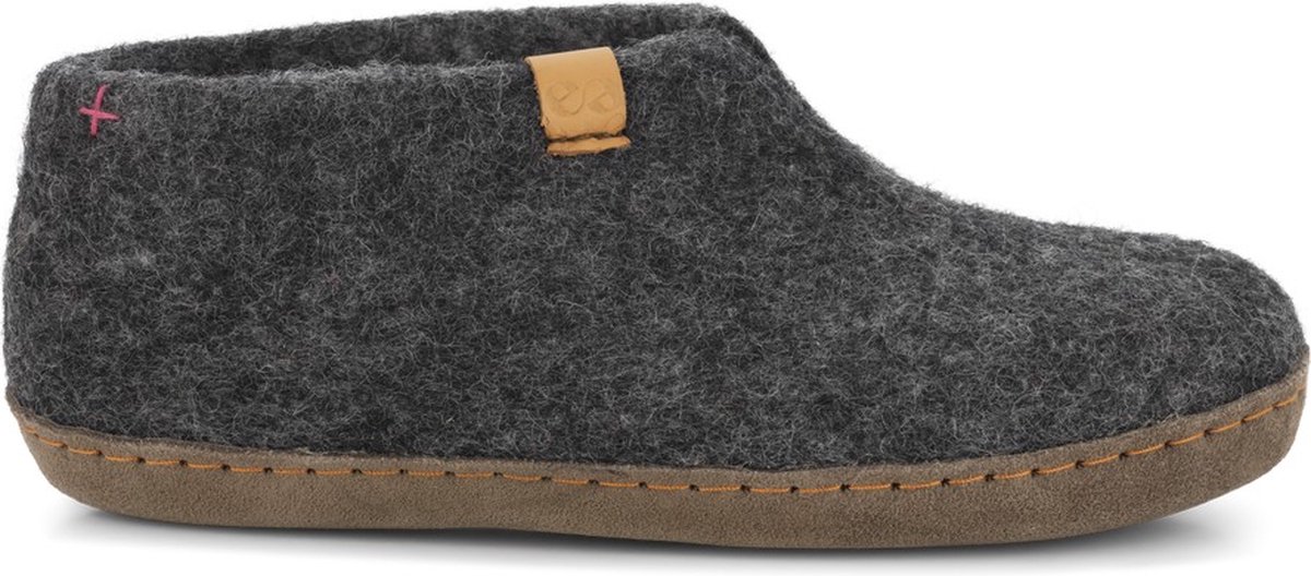 Wool by Green Comfort Mera Antracit Grey 005 Unisex Sloffen - Grijs - 39