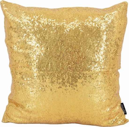 Sierkussen Shiny Glitter Or / Or | 45 x 45 cm | Polyester / Paillettes