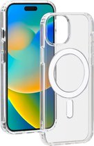 Bigben Connected - Telefoonhoesje geschikt voor iPhone 15 - MagSafe compatibel - Transparant