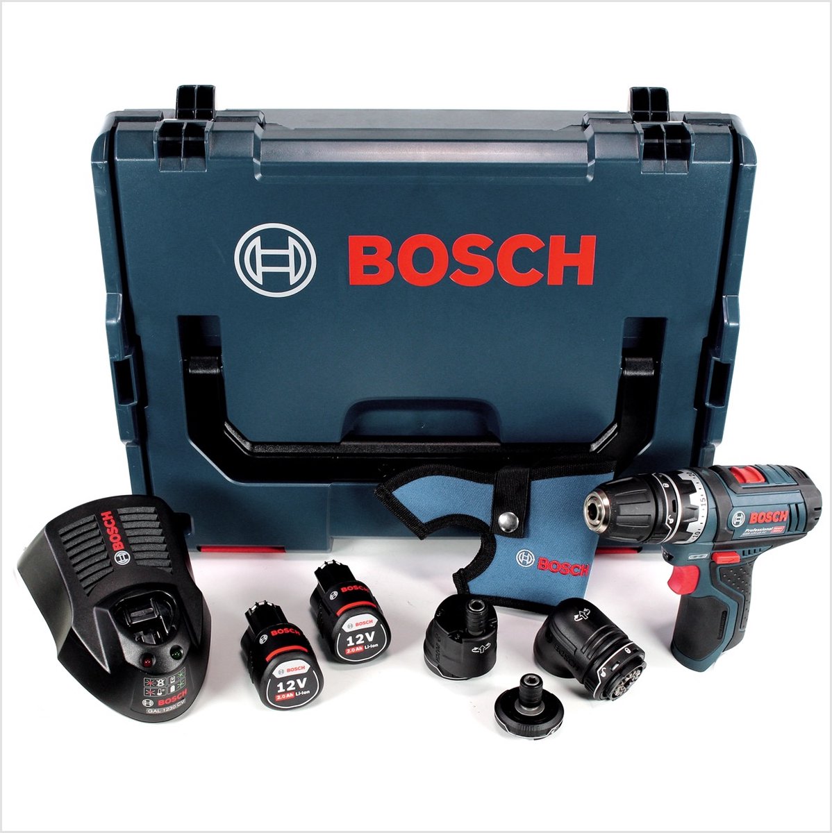 Perceuse-visseuse Bosch Professional GSR 12V-35 FC+ 2 batteries 3,0 Ah +  Chargeur GAL 12V-40 GFA 12-H -B W E X - 06019H3008 pas cher 