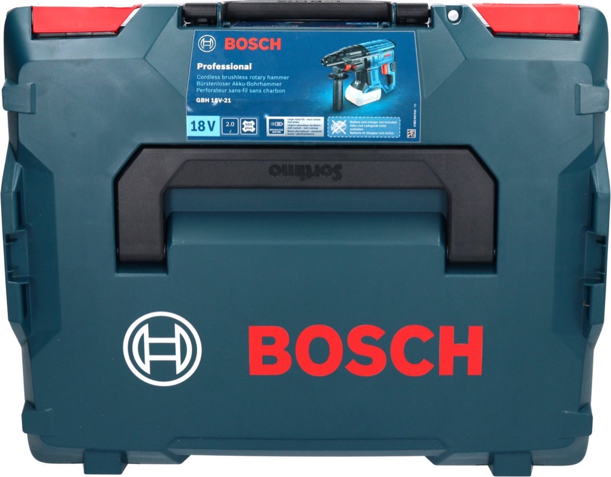 Bosch GBH 18V-26 F Perforateur SDS-plus à batteries 18V Li-Ion (2x batterie  5.0Ah) dans L-Boxx - 2,6J - moteur sans charbon