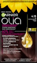 Garnier Olia 4.15 - Kastanjebruin - Haarverf zonder Ammoniak voor een aangename geur