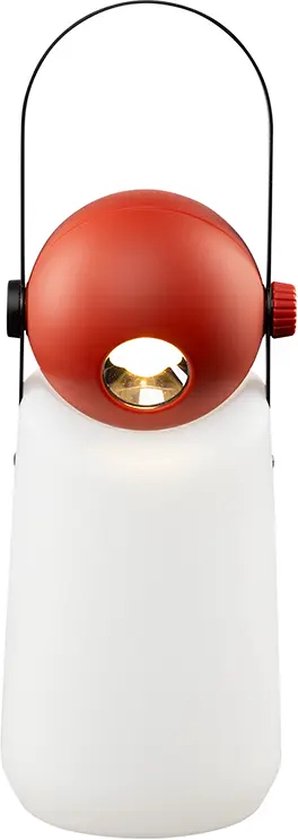 Foto: Weltevree guidelight multifunctionele oplaadbare lantaarn voor buiten windlicht zaklamp camping lamp buitenlamp sfeerlamp spatwaterdicht sfeerlicht buitenverlichting tomato red ral 3013