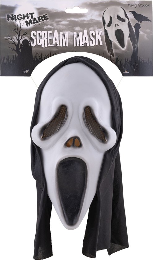 Masque Capuche Scream Mask Halloween Nightmare Cosplay Déguisement