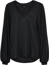 Only T-shirt Onlmimi L/s Balloon Sleeve Top Cs J 15267229 Black Dames Maat - S