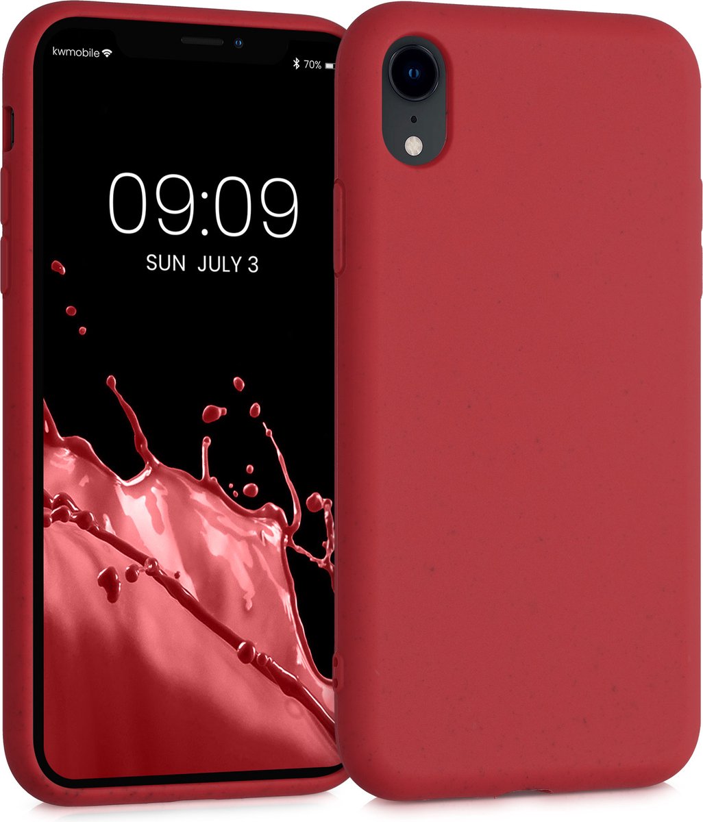 kalibri hoesje voor Apple iPhone XR - backcover voor smartphone - klassiek rood