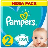 Pampers Active New Baby Luiers Maat 2 - 136 Luiers