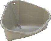 Flamingo knaagdiertoilet hoekmodel - l - 49cm l x 34.6cm b x 26cm h