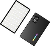 Lumien® Multicolor Videolamp LED - Cameralamp - Video LED Licht - Video Light - Film Lamp - Camera Lamp - Vlog Lamp - Fotografie Lamp - Zwart