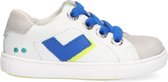 Bunnies JR Lucien Louw Jongens Lage Sneakers - Wit/Blauw - Leer - Veters