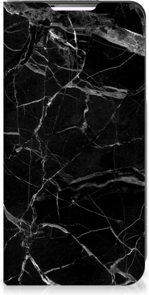 Samsung Galaxy S22 Standcase Marmer Zwart - Origineel Cadeau Vader