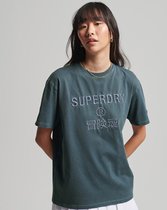 Superdry Dames tshirt Code Logo Garment Dye T-shirt met losse pasvorm