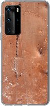 Telefoonhoesje Geschikt voor Huawei P40 Pro hoesje - IJzer - Roest print - Bruin - Siliconen Telefoonhoesje