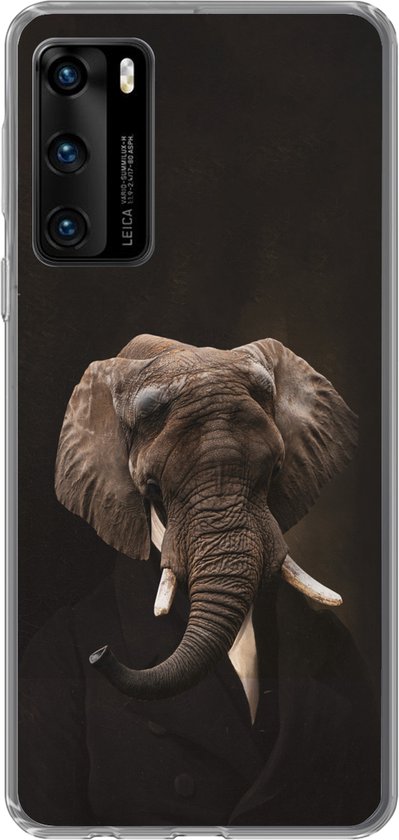 Coque Huawei P40 - Éléphant - Animaux - Art - Coque de téléphone en Siliconen