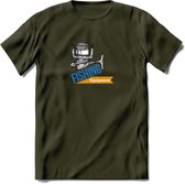 Fishing Equipment - Vissen T-Shirt | Grappig Verjaardag Vis Hobby Cadeau Shirt | Dames - Heren - Unisex | Tshirt Hengelsport Kleding Kado - Leger Groen - XL