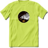 Fishing - Vissen T-Shirt | Grappig Verjaardag Vis Hobby Cadeau Shirt | Dames - Heren - Unisex | Tshirt Hengelsport Kleding Kado - Groen - XXL