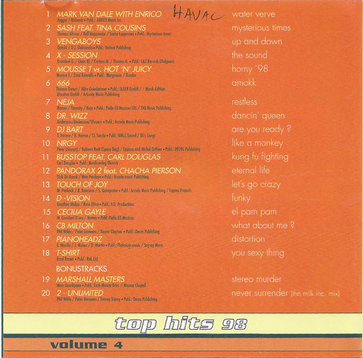 Top Hits 98 Vol 4 Mark Van Dale CD album Muziek Bol top-hits-98-vol-4-mark-van-dale-cd-album-muziek-bol