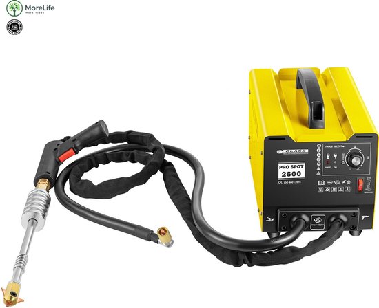 VEVOR Nageltrekker voor carrosserie, 800 VA, uitdeukset, 1600 A, puntlasser, reparatie-machine voor carrosseriedeuken, met uitgebreide accessoires voor auto's, vrachtwagens, auto's