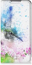 Hoesje Geschikt voor Samsung Galaxy S22 Wallet Book Case Vogel