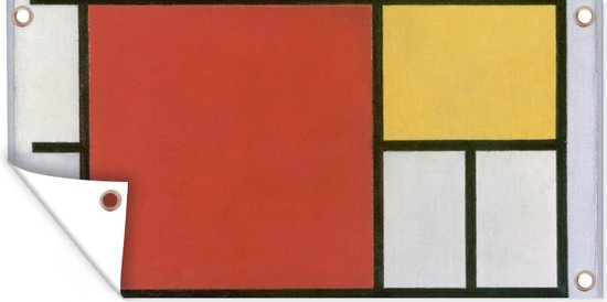 Compositie 2 In Rood Blauw En Geel