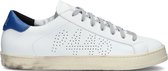 P448 John Men Lage sneakers - Leren Sneaker - Heren - Wit - Maat 45
