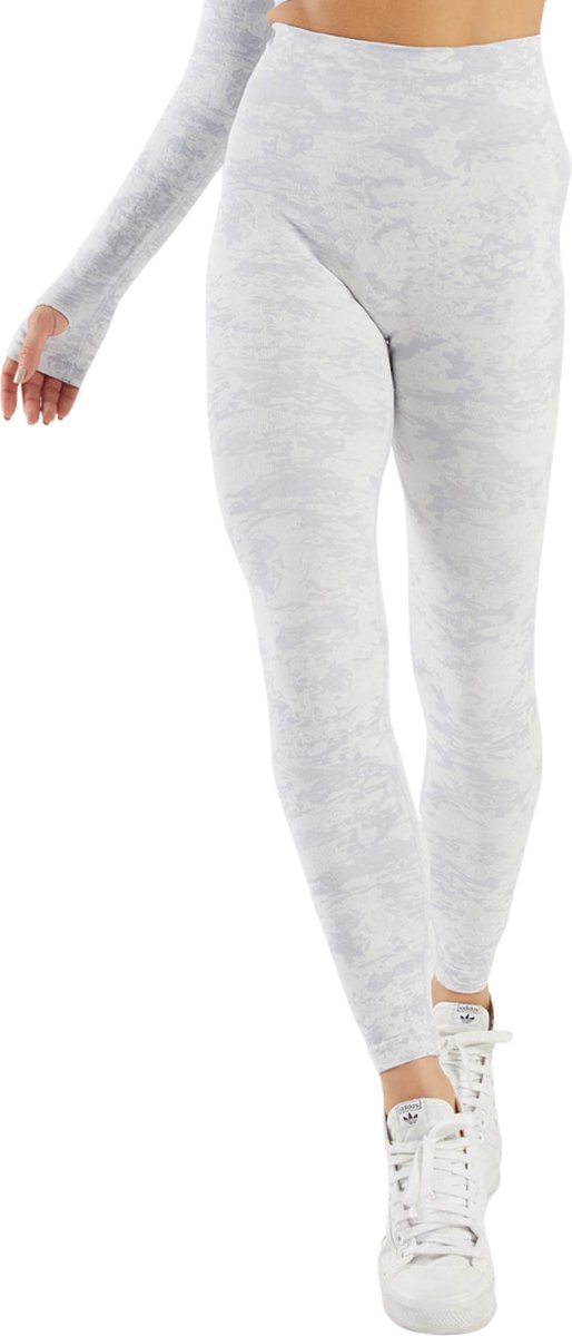 Sportlegging Dames - Yoga Legging - High Waist Legging - Fitness Legging - Yoga Kleding Dames - Yoga Broek Dames - Sportkleding Dames - Sportbroek Dames - Camouflage Legging - Luipaard - Panterprint - Army Wit - Maat XS van Merkloos — afbeelding 2