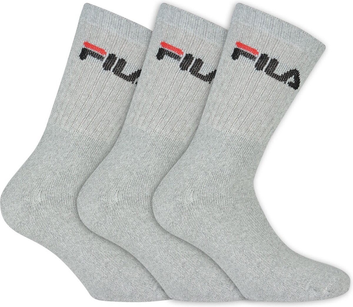Fila Tennis Socks 3-Pack Grijze Sportsokken 35-38 Grijs