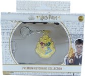 Harry Potter - Hogwarts House Crest + Albus Dumbledore Wand + Neville Longbottom Wand - Premium Keychain Collection