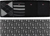 Cadeaubox Tommy Black Box; 8 paar Tommy Hilfiger sokken zwart -  Maat: 43-46