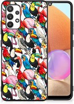 Coque de téléphone Samsung Galaxy A32 4G | Coque arrière en TPU Nice A32 5G Enterprise Edition avec Black Edge Birds