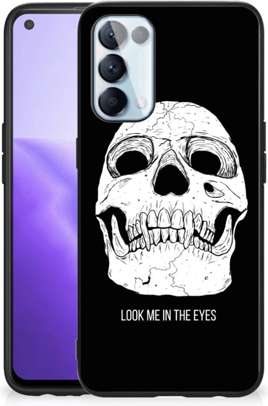 Coque de téléphone OPPO Reno5 5G | Coque en silicone Find X3 Lite avec yeux  de tête de... | bol.com