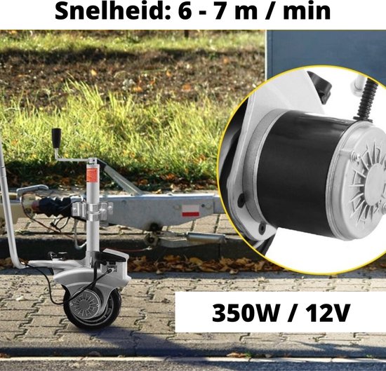 12V Elektrische Rangeerhulp Steunwiel 2722 Kg - Voor Caravan, Aanhanger En Trailer