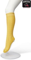 Bonnie Doon | Classic Cable Kids Knee-High, Kniekous | Sulphur