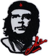 Che Guevara Cuba Guerrillaleider Strijk Embleem Patch 7.7 cm / 9 cm / Zwart Wit Rood