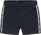 Koko Noko jongens korte joggingbroek met logo bies Navy