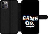 Bookcase Geschikt voor iPhone 11 Pro Max telefoonhoesje - Gaming - Game - Quote - Met vakjes - Wallet case met magneetsluiting