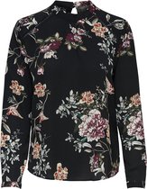 Only Blouse Onlnew Mallory  Aop L/s Blouse Wvn 15154629 Black/cd Flowers Dames Maat - W42