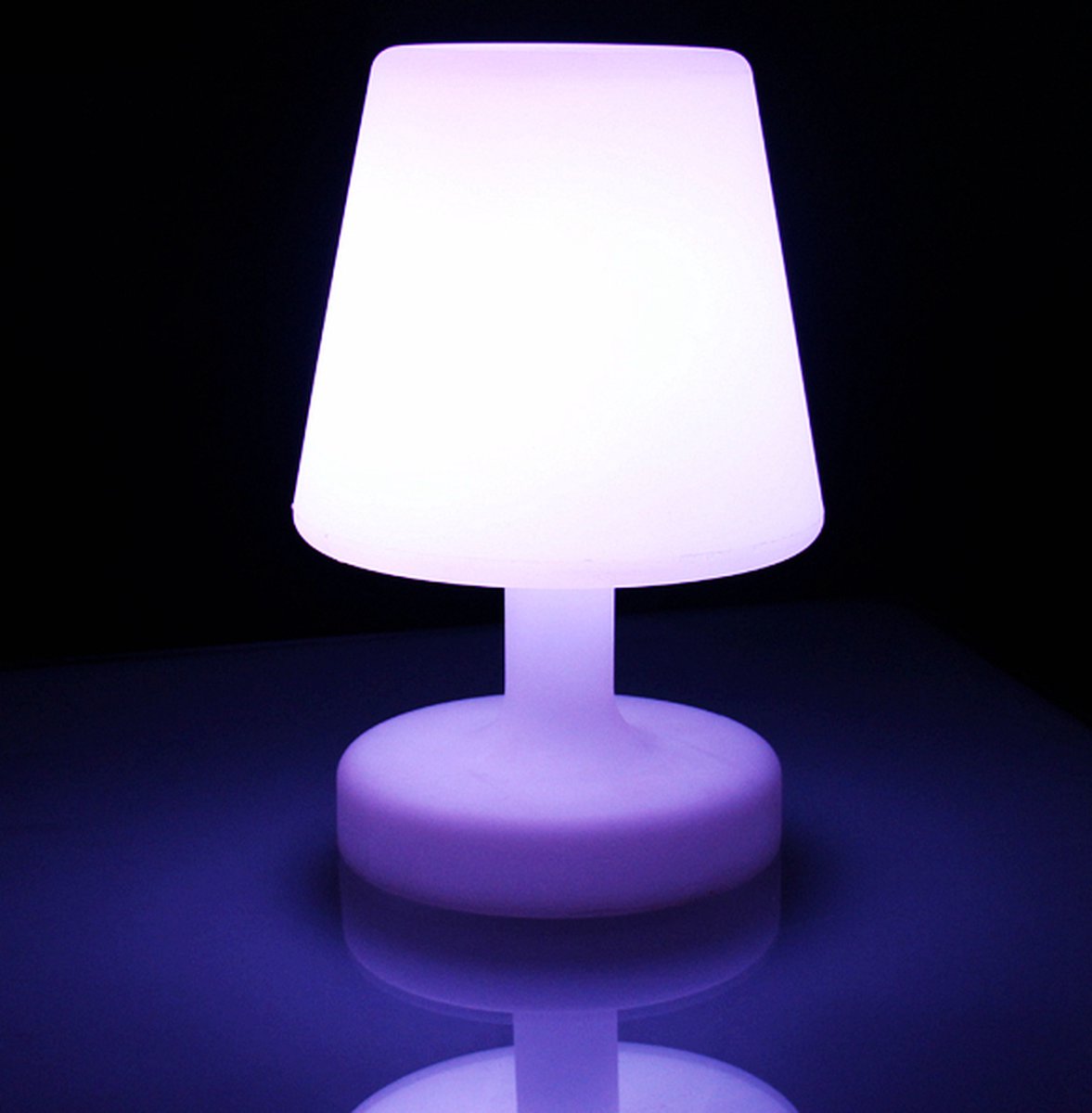 RGB DEL Lampe de table cœur décor résidentiels Chambre Télécommande Lis Lampe Variateur