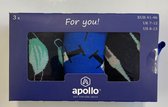 Apollo | Giftbox herensokken | Medical & Health | Multi blauw | Maat 41/46 | Geschenkdoos | Cadeaudoos | Giftbox mannen | Verjaardagscadeau