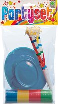 Carnival Toys Feestset Junior Blauw 3-delig