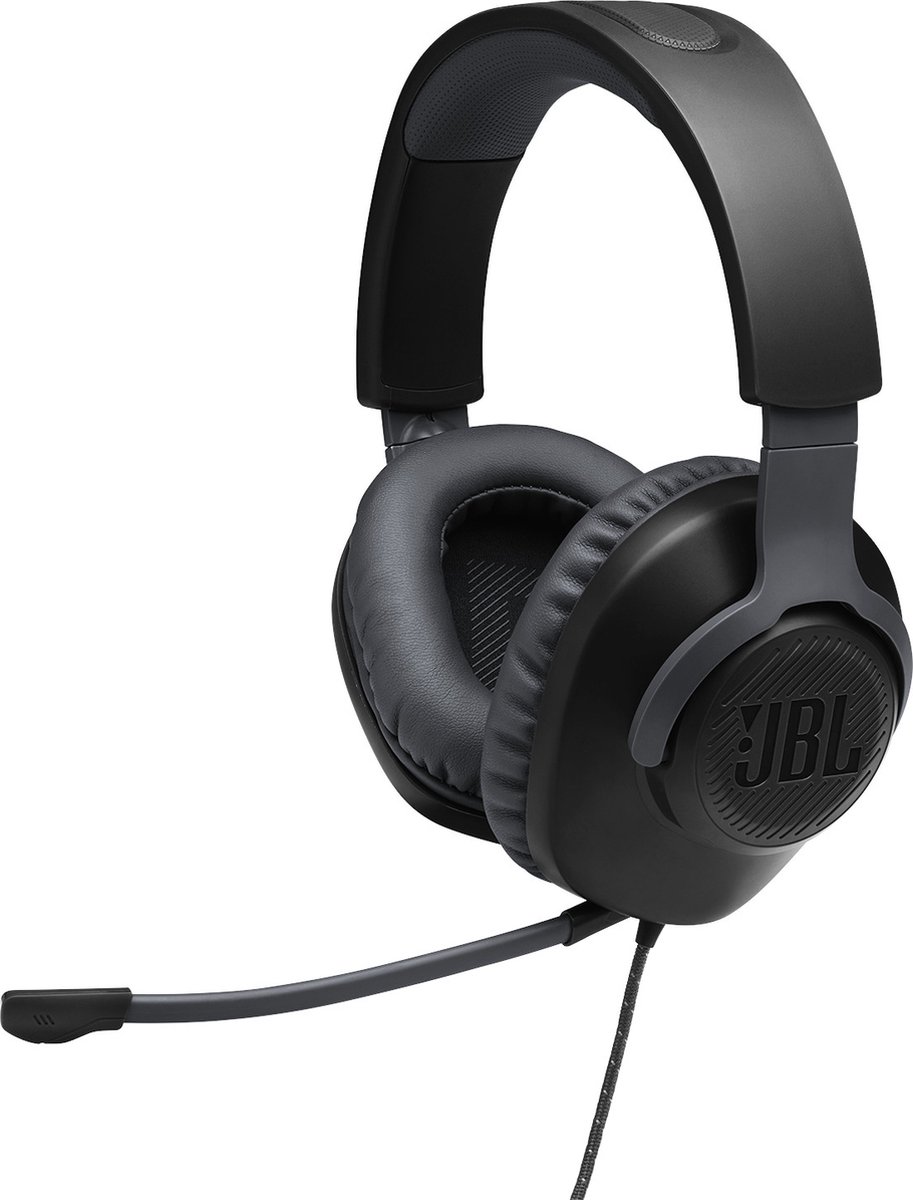 JBL Quantum 100 Zwart - Gaming Headphone - Bedraad - Over Ear - PS4/PS5, PC, Xbox & Nintendo Switch