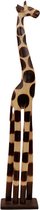 Beeld - Giraffe - Hout - 100x19x12cm - Sarana - Indonesie - Fairtrade