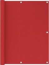 vidaXL Balkonscherm 120x400 cm HDPE rood